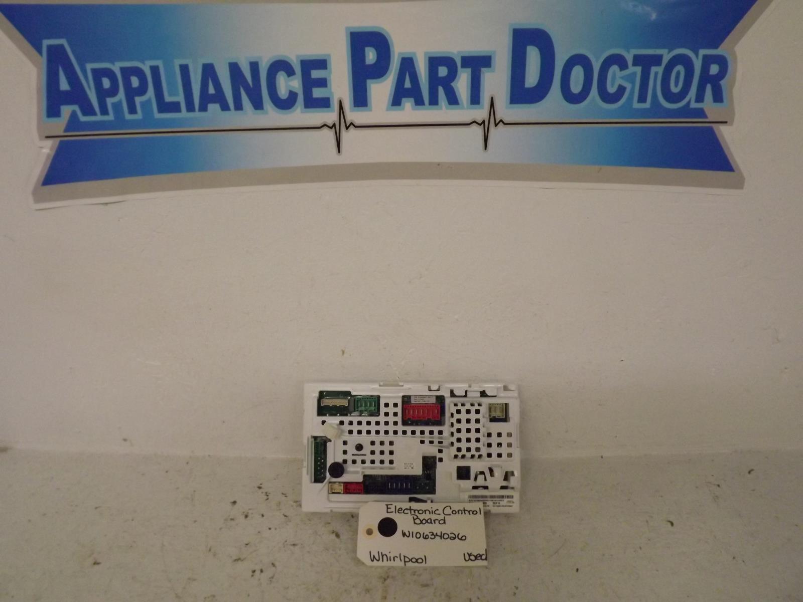 Whirlpool Washer W10634026 Electronic Control Board Used Whirlpool Washer W10634026 Electronic Control Board Used